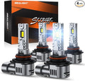 SEALIGHT 9005/HB3 9006/HB4 Fog Bulbs Combo, 000LM 1:1 Design 9005 9006 Fog Bulbs by SEALIGHT