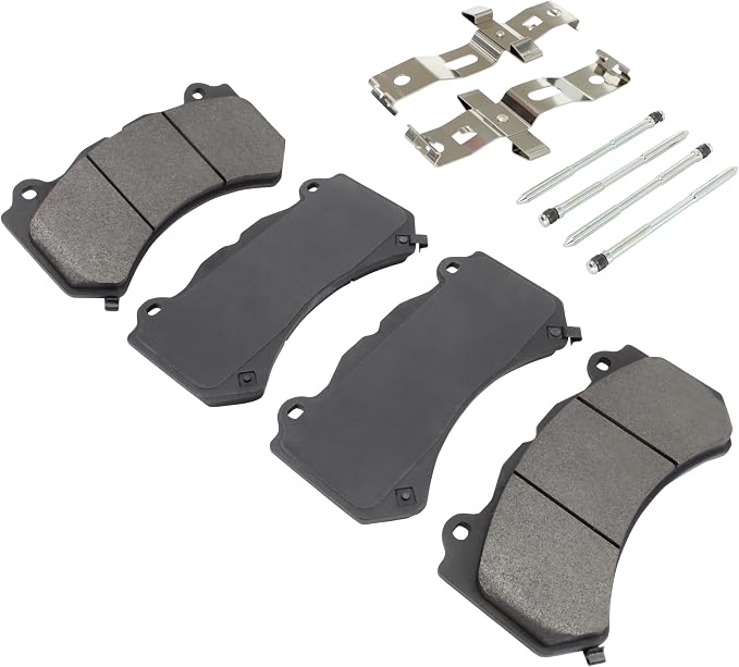 Premium Semi-Metallic Front Brake Pads Compatible - Image 2