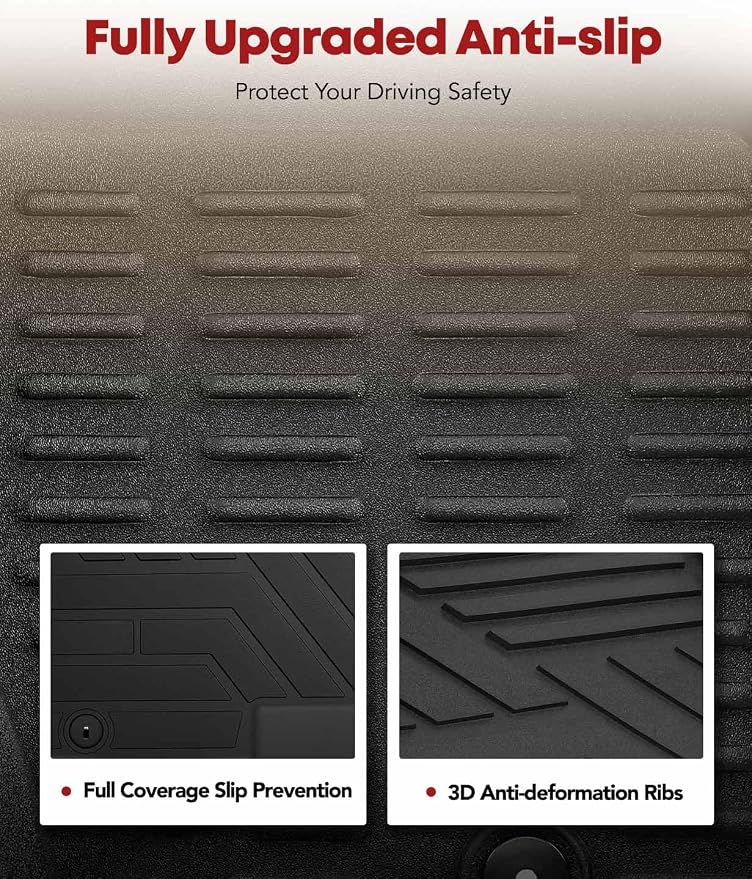 YHTAUTO Floor Mats Fit 2020-2024 Hyundai Sonata & 2021-2025 Kia K5 FWD - Image 4