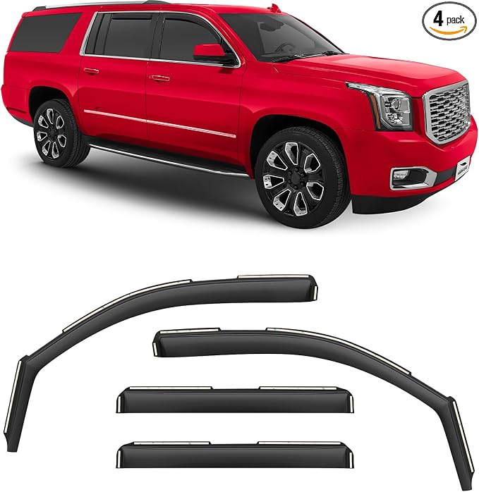 Voron Glass in-Channel Extra Durable Rain Guards by VoronGlass-highqualityautoaccessories