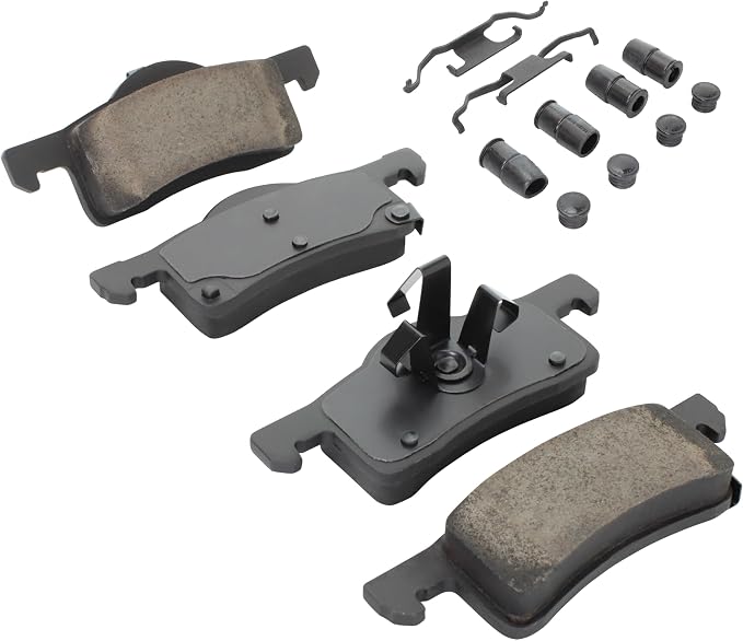 Premium Semi-Metallic Rear Brake Pads Compatible - Image 2