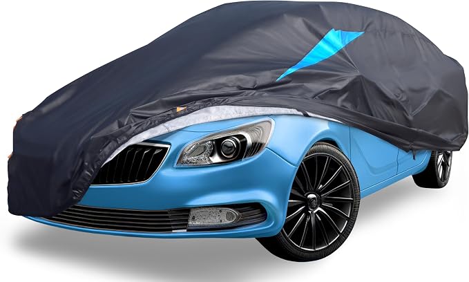 Car Cover Waterproof All Weather, 6 Layers Car Covers by FOCUSONCARPROTECTION