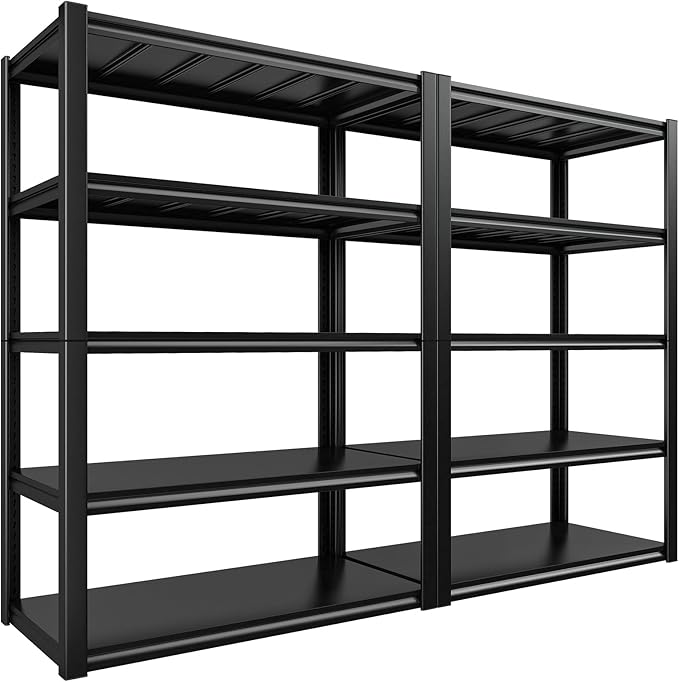 REIBII Garage Shelving 48.2" W Storage Shelves 3000LBS Heavy Duty Shelving by REIBII