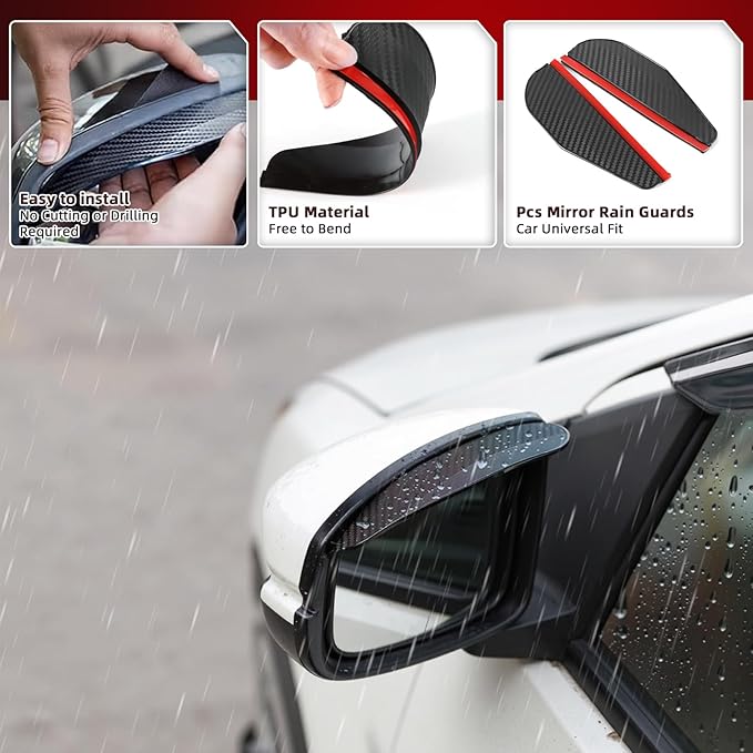 in Channel Rain Guards Fit for Truck 2009 2010 2011 2012 2013 2014 Ford F150 - Image 7