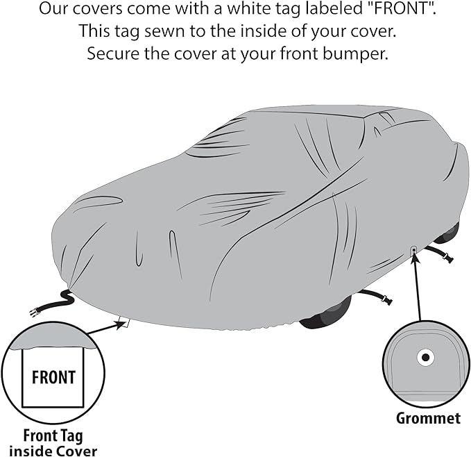 5 Layer Car Cover for Cadillac Series 63 1941-1942, Semi Custom Fit Full - Image 6
