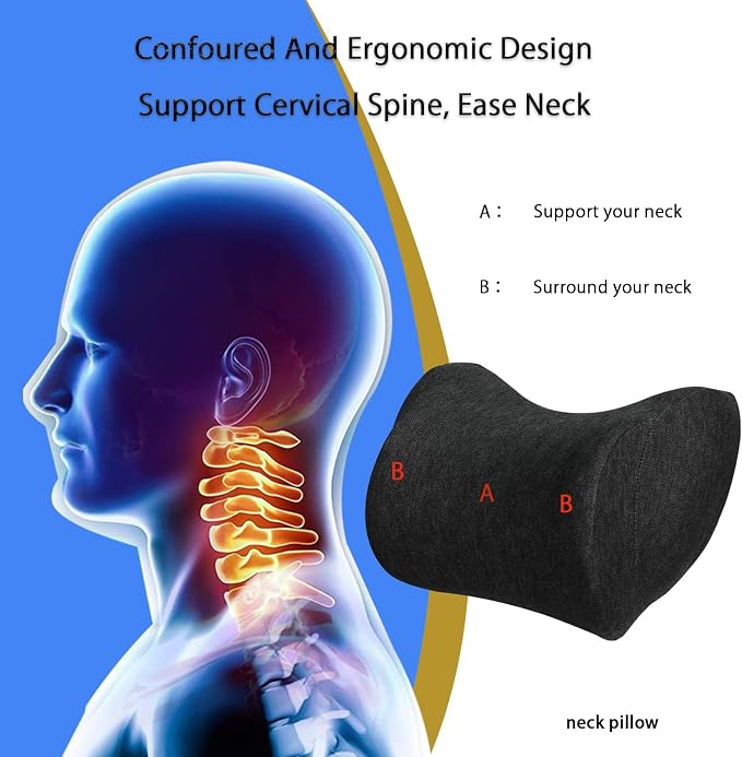 Lumbar Support Pillow for Car, Car Neck Pillow Kit for Car - Image 4