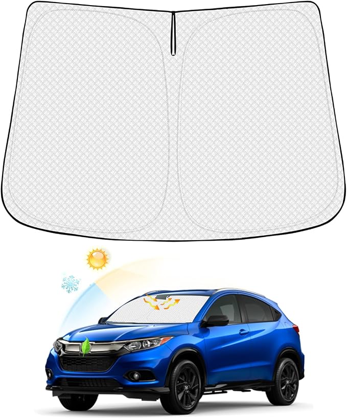 Windshield Sun Shade for Honda HR-V 2016-2022 HRV Accessories Thicken 6-Layer by Canvcle