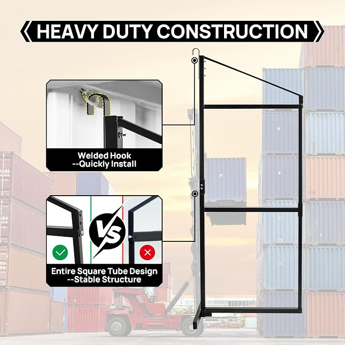 2 Pack Shipping Container Shelving Shelf Capacity up to 1100 lbs, 3 Tiers - Image 4
