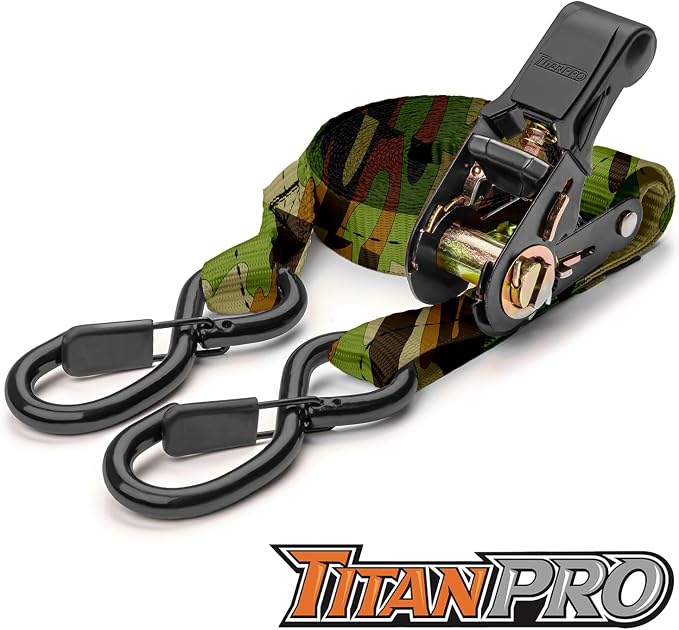 TitanPro Heavy Duty Ratchet Straps 4-Pack - Image 7