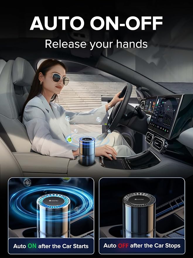 Ceeniu Smart Car Air Freshener, New Car Smell, Larger 135ml Capacity, - Image 4
