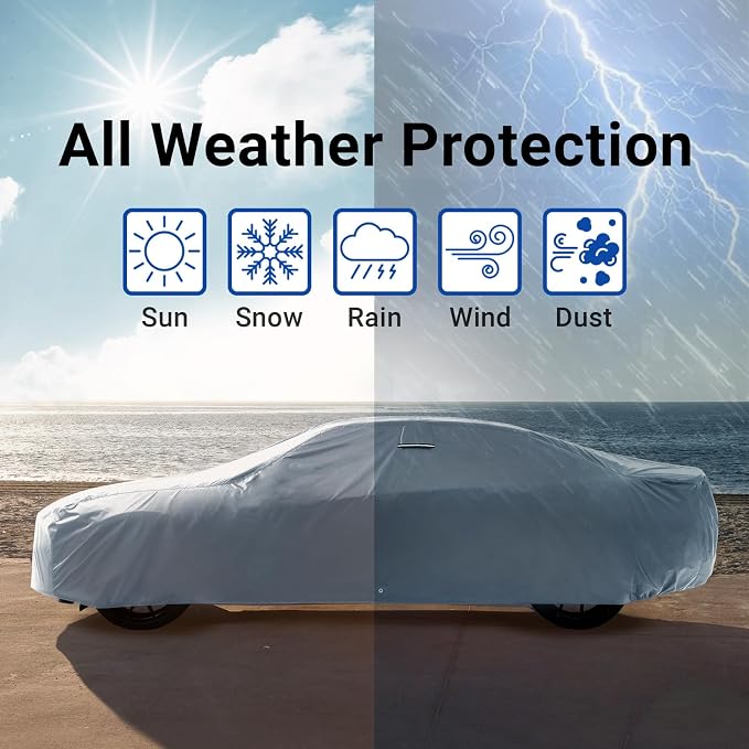 iCarCover Custom Car Cover for Buick Electra Waterproof All-Weather Rain Snow - Image 9