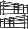 Storage Shelves 4PCS, Garage Shelving Heavy Duty 1920LBS Capacity, 4 Tier by Unknown