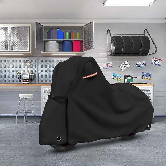 STARTWO Motorcycle Covers with Side Box Waterproof Outdoor - Image 6