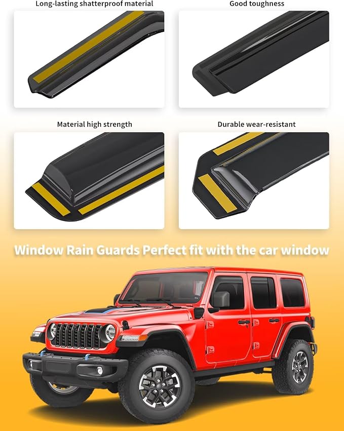 in-Channel Window Rain Guards Fit - Image 8