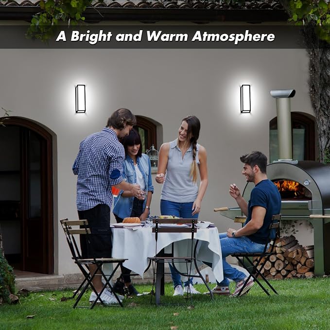 30Watt Modern Outdoor Wall Lights, 2000 Lumen Waterproof Exterior Porch Light - Image 8