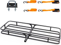 Bonnlo 54''X 19''X5.5'' Hitch Mount Cargo Carrier Basket by Bonnlo