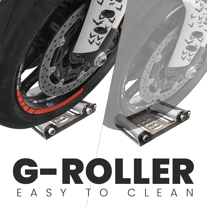 GRAND PITSTOP Motorcycle Roller Wheel Cleaning Stand - Image 2