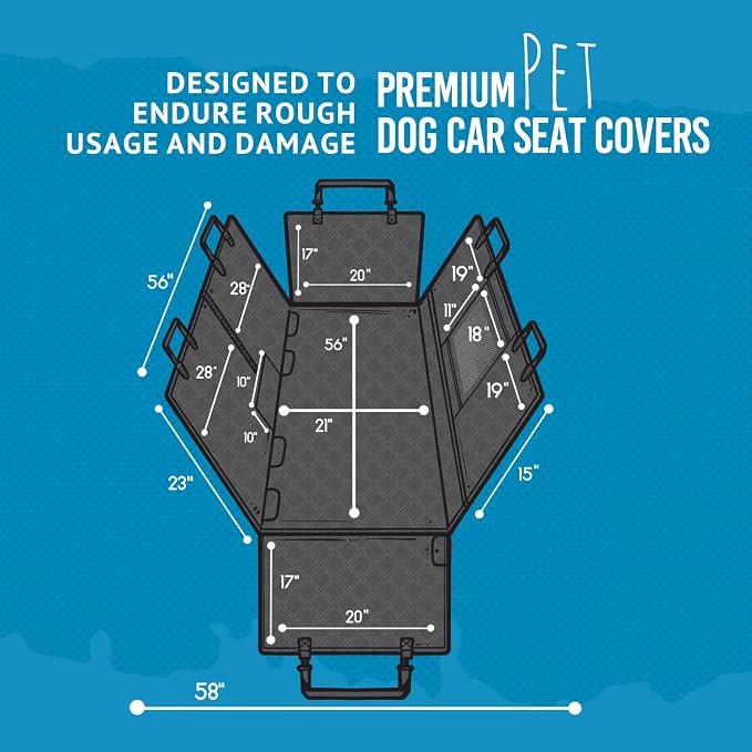 Bulldogology Dog Car Seat Cover - Image 2