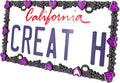 Creathome 3D Shining Daisy Heart License Plate Frame from Pure Zinc Alloy Metal by creathome