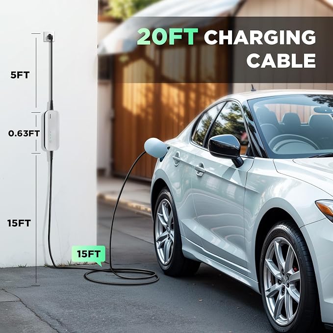 Level 1 EV Charger, 15A 110V Nema 5-15 Plug, Portable Electric Car Charger - Image 6