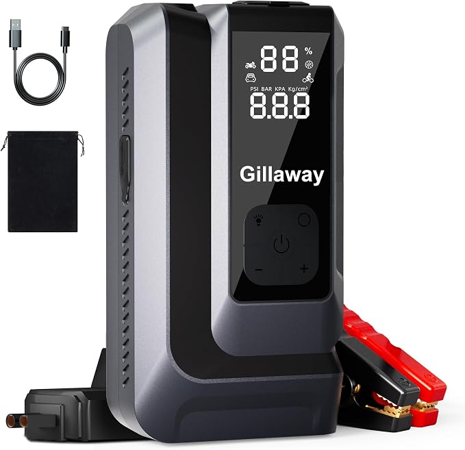 7-in-1 Jump Starter 4500A Car Jumper Starter Portable by Gillaway