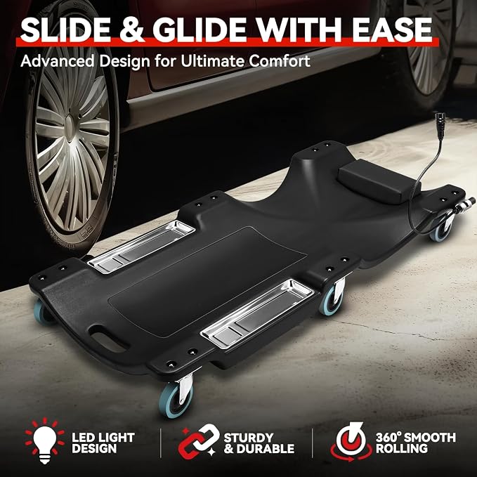 Auto Dynasty 40 Inches Mechanic Creeper, Automotive Garage Repair Low Profile - Image 2