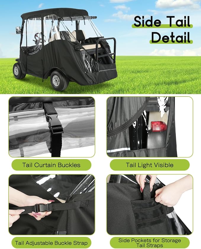 4 Passenger Golf Cart Enclosure - Image 5