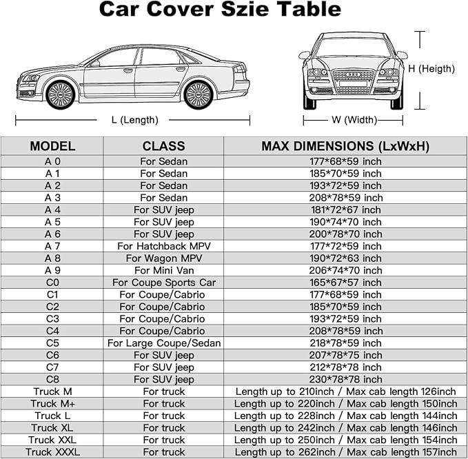 Kayme 6 Layers Truck Cover Waterproof All Weather, Sun Uv Rain Protection Heavy - Image 6