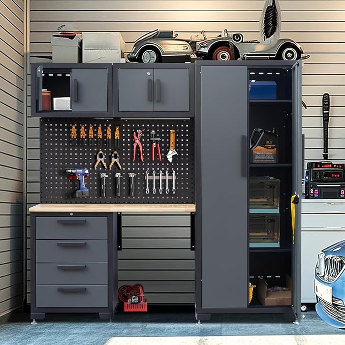 7-Pcs Garage Storage Cabinet System - Image 2