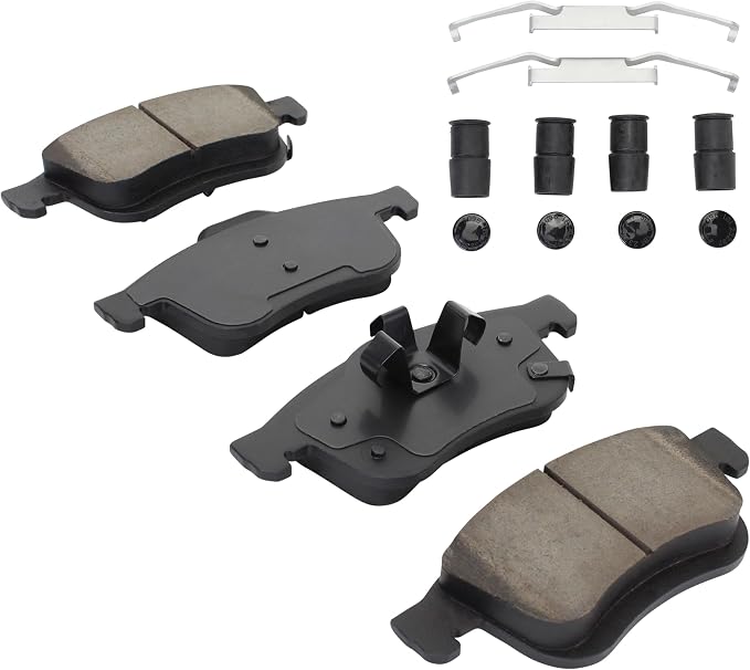 Premium Semi-Metallic Front Brake Pads Compatible - Image 2