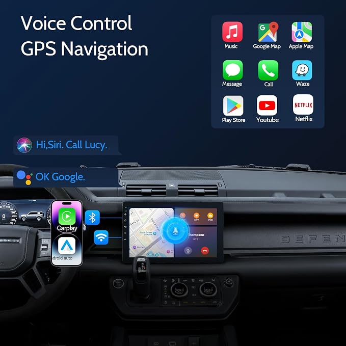 Single din Car Stereo, Rotatable Carplay Screen - Image 5