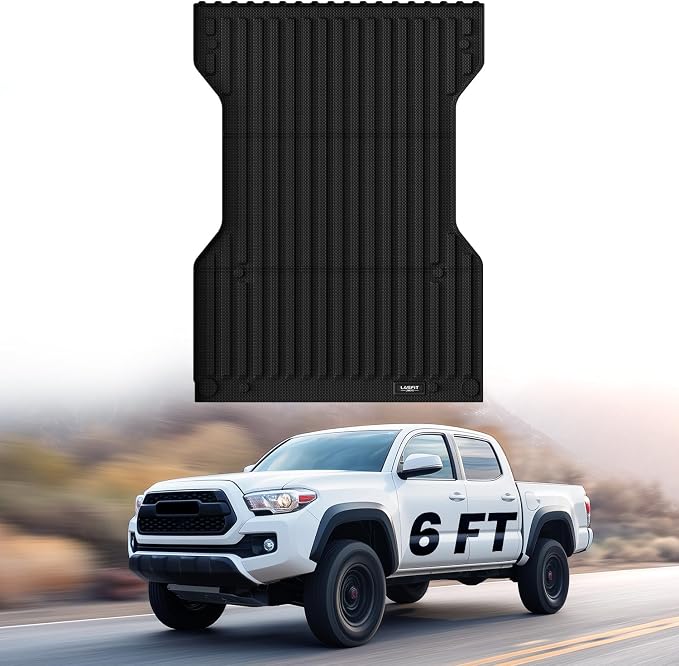 LASFIT Bed Mat for Toyota Tacoma 2023 2022 2021 2020 2019-2005 Truck Bed 6 ft by LASFIT