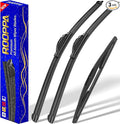 3 wipers Replacement for 2018-2023 Jeep wrangler JL, Windshield Wiper Blades by ROOPPA