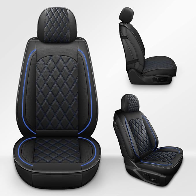 MIROZO 2PCS Front Truck Seat Cover, Waterproof Ram Seat Covers Truck Cushion - Image 3