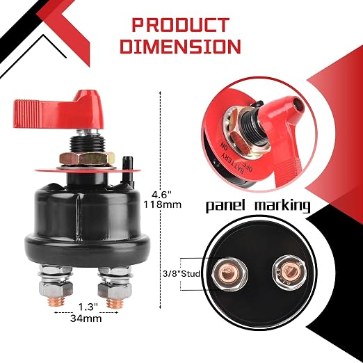 12V Battery Disconnect Switch - Image 2