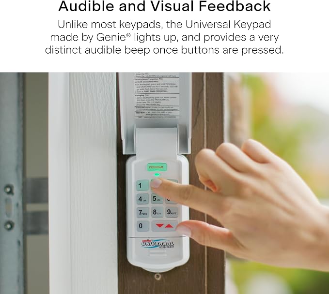 Genie Genuine GUK-R Wireless Universal Garage Door Opener Keypad, Compatible - Image 6