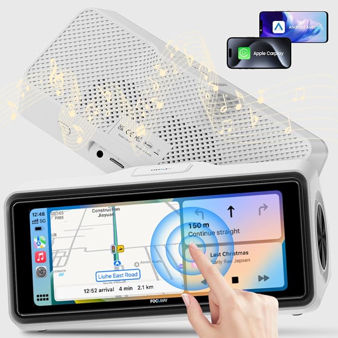 Portable Apple Carplay Screen for Car, Touch Screen by SmartWitnessontheRoad