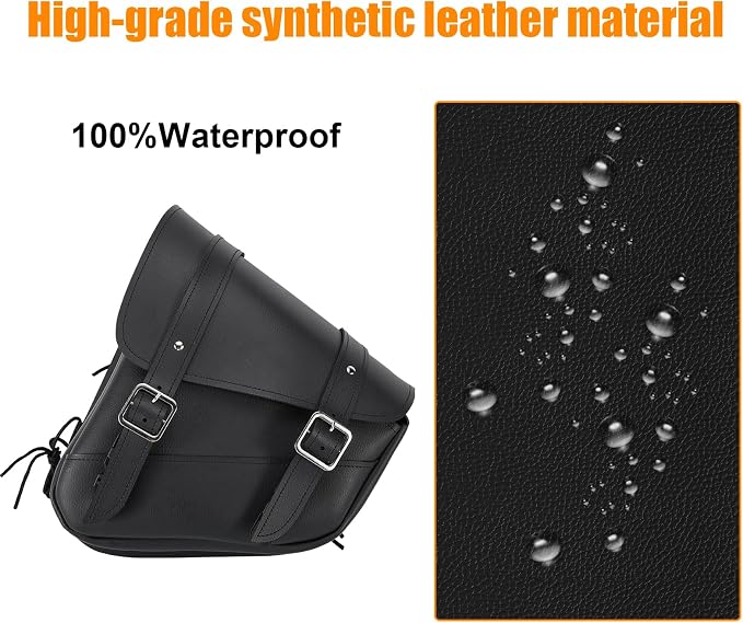 GARGOYLE BELLS Motorcycle Saddle Bags Solo Swing Arm Bag - Image 3