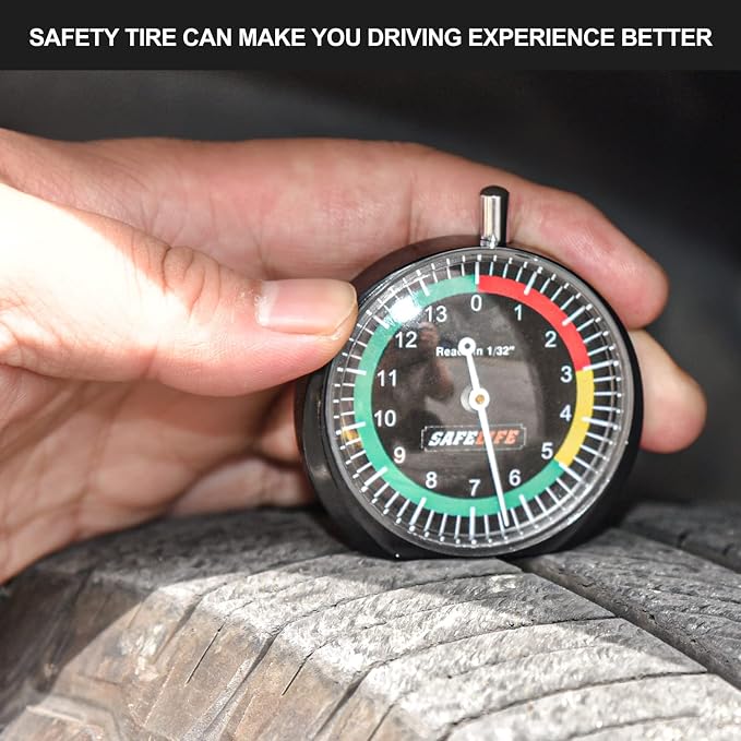 SAFELIFE Tire Tread Depth Gauge, 10 Pack Dial Type Tire Tread Depth Gauge - Image 5
