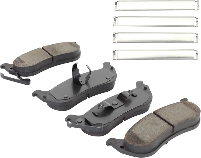 Premium Semi-Metallic Rear Brake Pads Compatible - Image 2