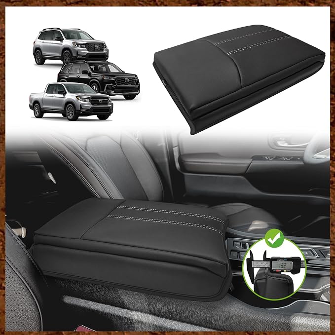 Muslogy Center Console Cover Extra Thick Armrest Pad Compatible by Muslogy
