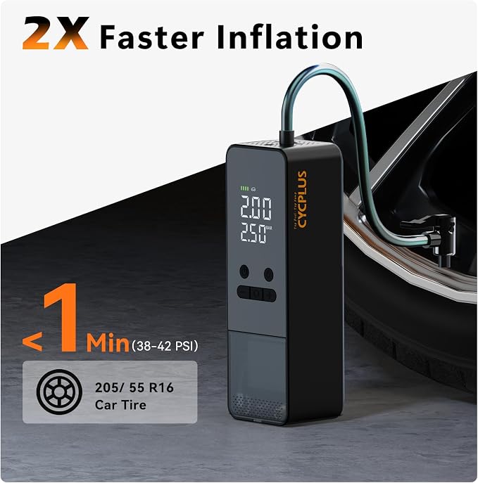 CYCPLUS Tire Inflator Portable Air Compressor - Image 2
