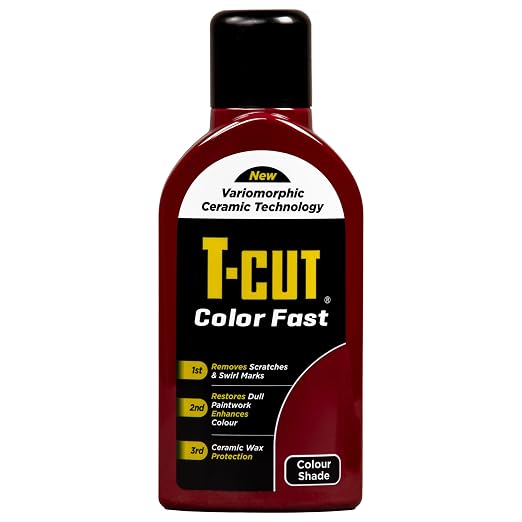 T-Cut Dark Red Scratch Remover Color Fast Paintwork Restorer Car Polish by T-Cut