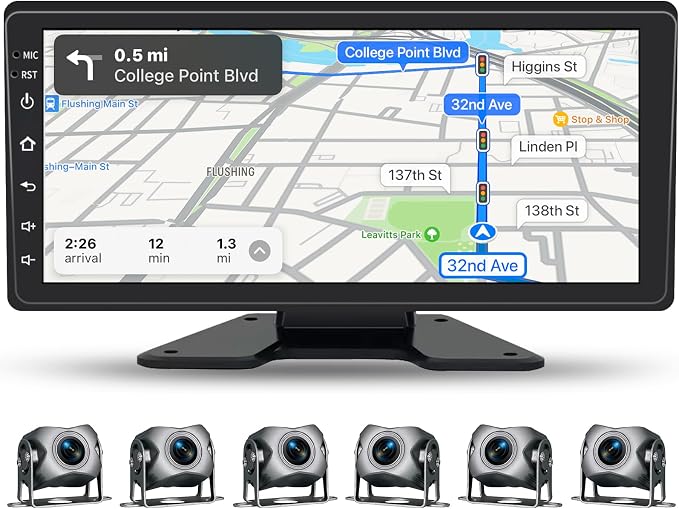 6 Channel Backup Camera System, 1080P Rearview Camera - Image 7