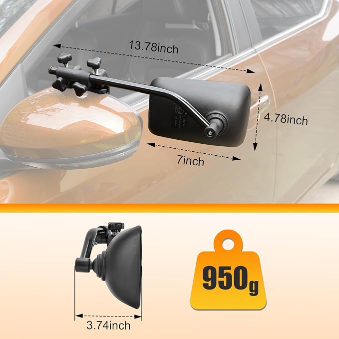 Clip-On Mirror Extenders for Towing - Image 5