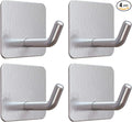VIS'V Adhesive Hooks, Heavy Duty Shower Wall Stick on Hooks, Waterproof by VISV