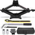 Scissor Car Jack 1.5Ton（3306lbs） Tire Changing Kit by Gurduenon