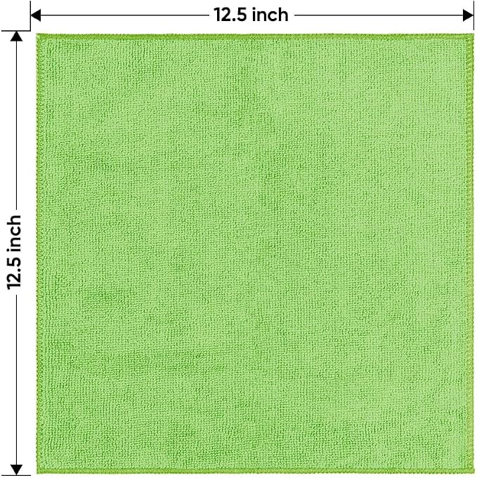 HOMEXCEL Microfiber Cleaning Cloth 6 Pack, 12.5 x 12.5 Inch Microfiber Towels - Image 7