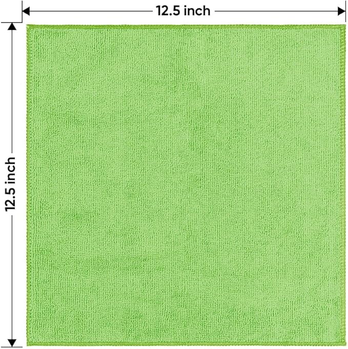 HOMEXCEL Microfiber Cleaning Cloth 12 Pack, 12.5 x 12.5 Inch Microfiber Towels - Image 7