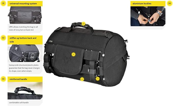 TUBE motorcycle travel luggage, made of waterproof Italian leather, 6.6 gallons - Image 6